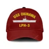 Uss Okinawa Lph-3_02 Classic Cap, Custom Print/embroidered Us Navy Ships Classic Baseball Cap, Gift For Navy Veteran