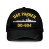 Uss Parker Dd-604 Classic Cap, Custom Print/embroidered Us Navy Ships Classic Baseball Cap, Gift For Navy Veteran