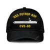 Uss Petrof Bay Cve-80 Classic Cap, Custom Print/embroidered Us Navy Ships Classic Baseball Cap, Gift For Navy Veteran