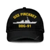 Uss Pinckney Ddg-91 Classic Cap, Custom Print/embroidered Us Navy Ships Classic Baseball Cap, Gift For Navy Veteran