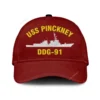 Uss Pinckney Ddg-91 Classic Cap, Custom Print/embroidered Us Navy Ships Classic Baseball Cap, Gift For Navy Veteran