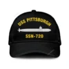 Uss Pittsburgh Ssn-720 Classic Cap, Custom Print/embroidered Us Navy Ships Classic Baseball Cap, Gift For Navy Veteran