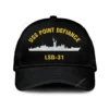 Uss Point Defiance Lsd-31 Classic Cap, Custom Print/embroidered Us Navy Ships Classic Baseball Cap, Gift For Navy Veteran