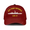 Uss Point Defiance Lsd-31 Classic Cap, Custom Print/embroidered Us Navy Ships Classic Baseball Cap, Gift For Navy Veteran