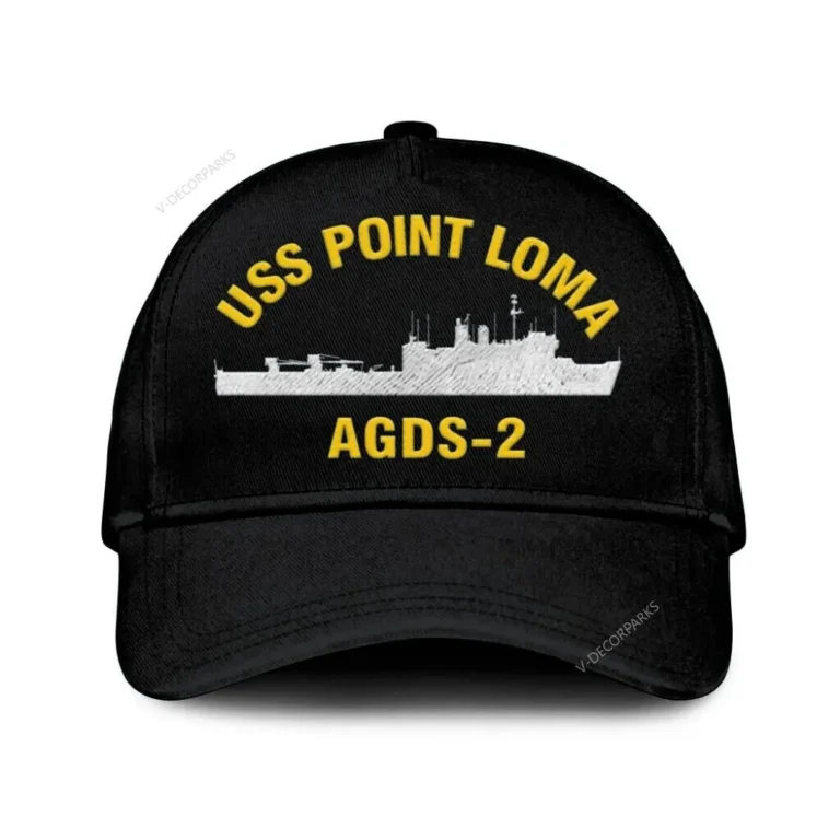 Uss Point Loma Agds-2_mu Classic Cap, Custom Print/embroidered Us Navy Ships Classic Baseball Cap, Gift For Navy Veteran
