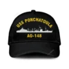 Uss Ponchatoula Ao 148 Classic Cap, Custom Print/embroidered Us Navy Ships Classic Baseball Cap, Gift For Navy Veteran