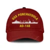 Uss Ponchatoula Ao 148 Classic Cap, Custom Print/embroidered Us Navy Ships Classic Baseball Cap, Gift For Navy Veteran