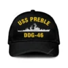 Uss Preble Ddg-46 Classic Cap, Custom Print/embroidered Us Navy Ships Classic Baseball Cap, Gift For Navy Veteran