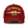 Uss Princeton Cg-59 Classic Cap, Custom Print/embroidered Us Navy Ships Classic Baseball Cap, Gift For Navy Veteran