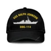 Uss Ralph Johnson Ddg114 Classic Cap, Custom Print/embroidered Us Navy Ships Classic Baseball Cap, Gift For Navy Veteran