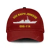 Uss Ralph Johnson Ddg114 Classic Cap, Custom Print/embroidered Us Navy Ships Classic Baseball Cap, Gift For Navy Veteran