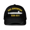 Uss Queenfish Ssn 651 Classic Cap, Custom Print/embroidered Us Navy Ships Classic Baseball Cap, Gift For Navy Veteran