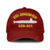 Uss Queenfish Ssn 651 Classic Cap, Custom Print/embroidered Us Navy Ships Classic Baseball Cap, Gift For Navy Veteran