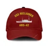 Uss Reclaimer Ars-42_mu_black Classic Cap, Custom Print/embroidered Us Navy Ships Classic Baseball Cap, Gift For Navy Veteran