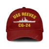 Uss Reeves Cg-24 Classic Cap, Custom Print/embroidered Us Navy Ships Classic Baseball Cap, Gift For Navy Veteran
