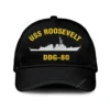 Uss Roosevelt Ddg-80 Classic Cap, Custom Print/embroidered Us Navy Ships Classic Baseball Cap, Gift For Navy Veteran