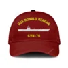 Uss Ronald Reagan Cvn-76 Classic Cap, Custom Print/embroidered Us Navy Ships Classic Baseball Cap, Gift For Navy Veteran