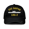 Uss Saipan Lha-2 Classic Cap, Custom Print/embroidered Us Navy Ships Classic Baseball Cap, Gift For Navy Veteran