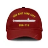 Uss Salt Lake City Ssn 716 Classic Cap, Custom Print/embroidered Us Navy Ships Classic Baseball Cap, Gift For Navy Veteran