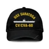 Uss Saratoga Cv-cva-60 Classic Cap, Custom Print/embroidered Us Navy Ships Classic Baseball Cap, Gift For Navy Veteran
