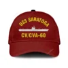 Uss Saratoga Cv-cva-60 Classic Cap, Custom Print/embroidered Us Navy Ships Classic Baseball Cap, Gift For Navy Veteran
