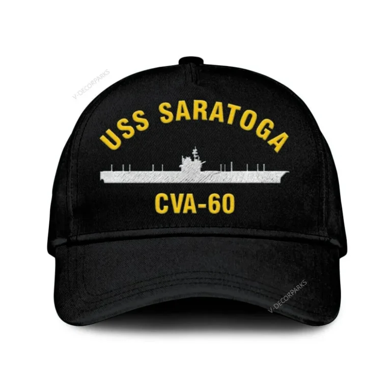 Uss Saratoga Cva-60_mu Classic Cap, Custom Print/embroidered Us Navy Ships Classic Baseball Cap, Gift For Navy Veteran