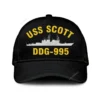 Uss Scott Ddg-995 Classic Cap, Custom Print/embroidered Us Navy Ships Classic Baseball Cap, Gift For Navy Veteran