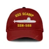 Uss Scamp Ssn 588 Classic Cap, Custom Print/embroidered Us Navy Ships Classic Baseball Cap, Gift For Navy Veteran