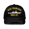 Uss Ramage Ddg-61 Classic Cap, Custom Print/embroidered Us Navy Ships Classic Baseball Cap, Gift For Navy Veteran