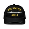 Uss Seattle Aoe-3 Classic Cap, Custom Print/embroidered Us Navy Ships Classic Baseball Cap, Gift For Navy Veteran