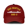 Uss Seattle Aoe-3 Classic Cap, Custom Print/embroidered Us Navy Ships Classic Baseball Cap, Gift For Navy Veteran