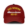 Uss Severn Ao-61 Classic Cap, Custom Print/embroidered Us Navy Ships Classic Baseball Cap, Gift For Navy Veteran