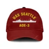 Uss Seattle Aoe-3_mu Classic Cap, Custom Print/embroidered Us Navy Ships Classic Baseball Cap, Gift For Navy Veteran