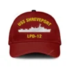 Uss Shreveport Lpd 12 Classic Cap, Custom Print/embroidered Us Navy Ships Classic Baseball Cap, Gift For Navy Veteran