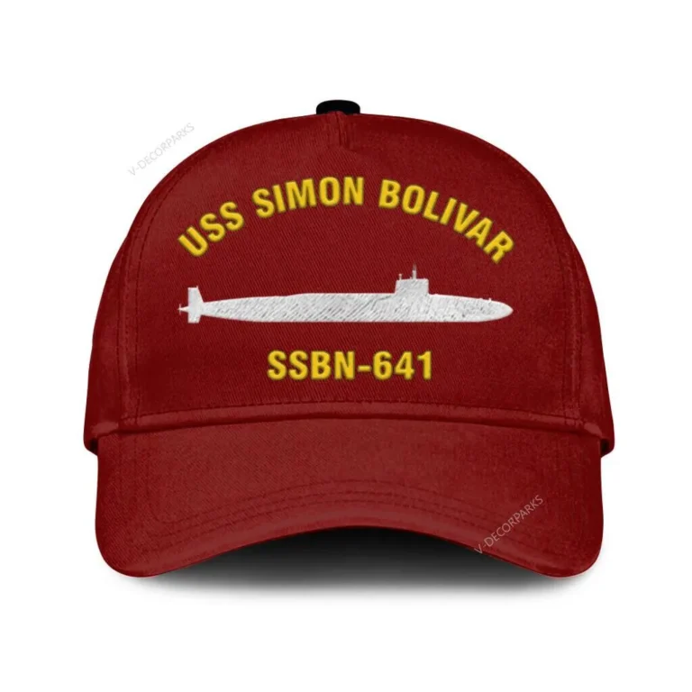 Uss Simon Bolivar Ssbn-641 Classic Cap, Custom Print/embroidered Us Navy Ships Classic Baseball Cap, Gift For Navy Veteran