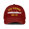 Uss Sierra Ad-18 Classic Cap, Custom Print/embroidered Us Navy Ships Classic Baseball Cap, Gift For Navy Veteran