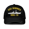 Uss Semmes Ddg-18 Classic Cap, Custom Print/embroidered Us Navy Ships Classic Baseball Cap, Gift For Navy Veteran