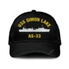 Uss Simon Lake As-33_mu Classic Cap, Custom Print/embroidered Us Navy Ships Classic Baseball Cap, Gift For Navy Veteran