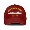 Uss Simon Lake As-33_mu Classic Cap, Custom Print/embroidered Us Navy Ships Classic Baseball Cap, Gift For Navy Veteran