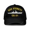 Uss Sterett Cg-31 Classic Cap, Custom Print/embroidered Us Navy Ships Classic Baseball Cap, Gift For Navy Veteran