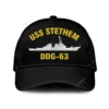 Uss Stethem Ddg-63 Classic Cap, Custom Print/embroidered Us Navy Ships Classic Baseball Cap, Gift For Navy Veteran