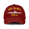 Uss Talbot Ffg-4 Classic Cap, Custom Print/embroidered Us Navy Ships Classic Baseball Cap, Gift For Navy Veteran