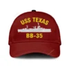 Uss Texas Bb-35 Classic Cap, Custom Print/embroidered Us Navy Ships Classic Baseball Cap, Gift For Navy Veteran