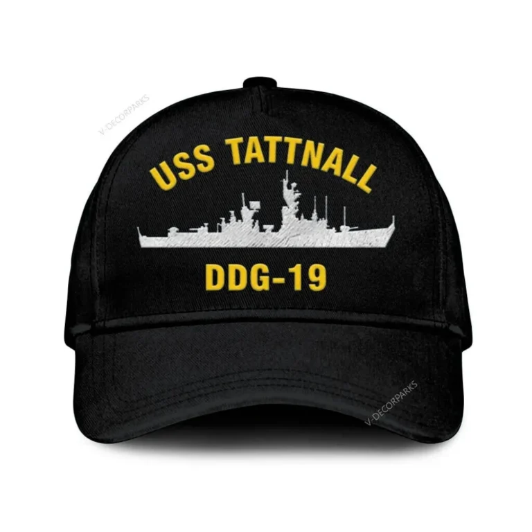 Uss Tattnall (ddg 19) Classic Cap, Custom Print/embroidered Us Navy Ships Classic Baseball Cap, Gift For Navy Veteran