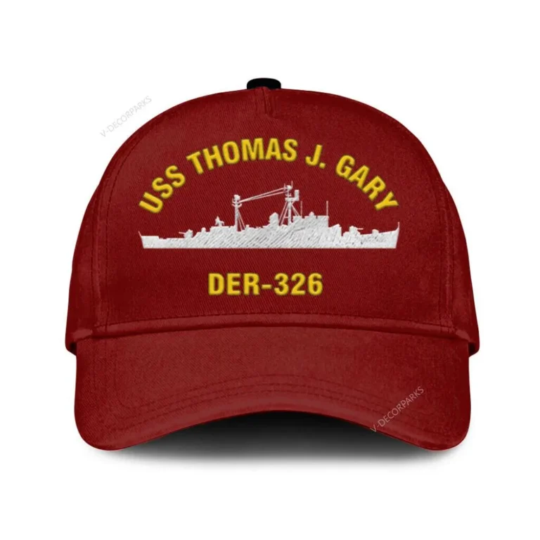 Uss Thomas J. Gary. Der-326 Classic Cap, Custom Print/embroidered Us Navy Ships Classic Baseball Cap, Gift For Navy Veteran