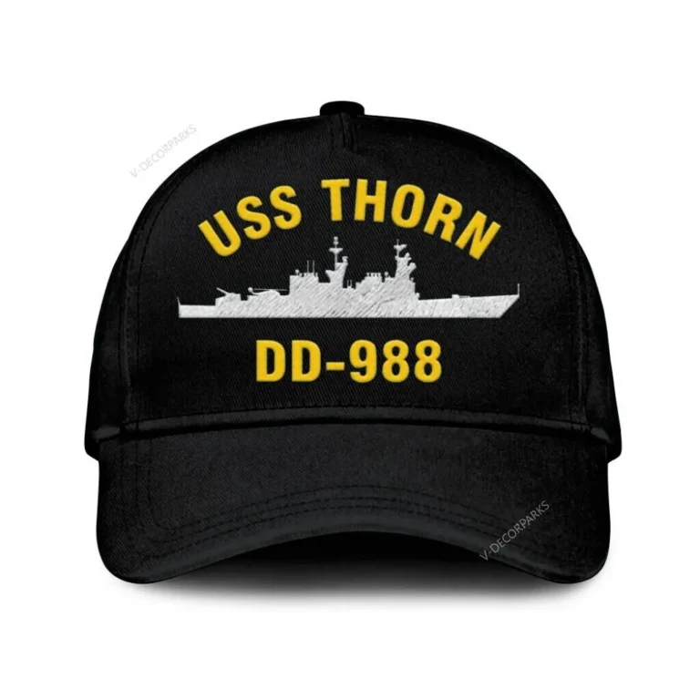 Uss Thorn Dd 988_mu Classic Cap, Custom Print/embroidered Us Navy Ships Classic Baseball Cap, Gift For Navy Veteran