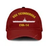 Uss Ticonderoga Cva-14 Classic Cap, Custom Print/embroidered Us Navy Ships Classic Baseball Cap, Gift For Navy Veteran