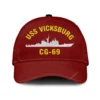 Uss Vicksburg (cg-69) Classic Cap, Custom Print/embroidered Us Navy Ships Classic Baseball Cap, Gift For Navy Veteran