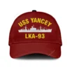 Uss Yancey Lka-93 Classic Cap, Custom Print/embroidered Us Navy Ships Classic Baseball Cap, Gift For Navy Veteran