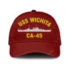 Uss Wichita Ca 45 Classic Cap, Custom Print/embroidered Us Navy Ships Classic Baseball Cap, Gift For Navy Veteran